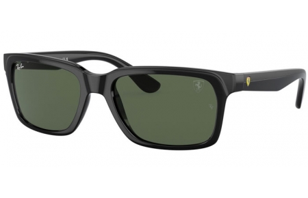 Gafas de Sol - Ray-Ban® - Ray-Ban® RB4393M - F65071 BLACK ON RUBBER BLACK // GREEN