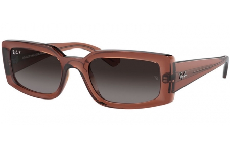 Lunettes de soleil - Ray-Ban® - Ray-Ban® RB4395 KILIANE - 6678T3  TRANSPARENT BROWN //  GREY GRADIENT POLARIZED