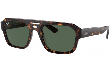 Lunettes de soleil - Ray-Ban® - Ray-Ban® RB4397 CORRIGAN - 135971  HAVANA // DARK GREEN