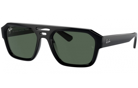 Sunglasses - Ray-Ban® - Ray-Ban® RB4397 CORRIGAN - 667771  BLACK // DARK GREEN