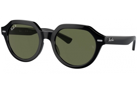 Gafas de Sol - Ray-Ban® - Ray-Ban® RB4399 GINA - 901/58 BLACK // GREEN POLARIZED