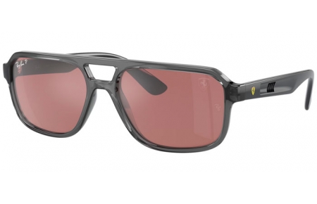 Gafas de Sol - Ray-Ban® - Ray-Ban® RB4414M - F691H2  TRANSPARENT GREY // PURPLE MIRROR SILVER POLARIZED