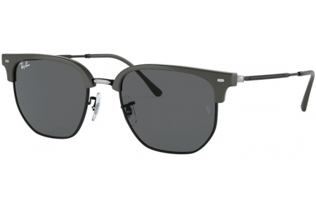 Gafas de Sol - Ray-Ban® - Ray-Ban® RB4416 NEW CLUBMASTER - 6653B1 GREY ON BLACK // DARK GREY