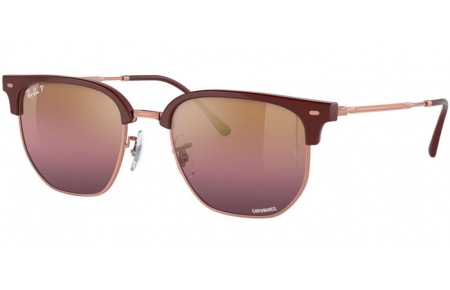 Gafas de Sol - Ray-Ban® - Ray-Ban® RB4416 NEW CLUBMASTER - 6654G9 BURGUNDY // RED GRADIENT GOLD MIRROR POLARIZED