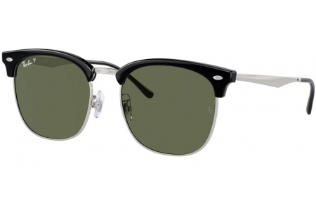 Gafas de Sol - Ray-Ban® - Ray-Ban® RB4418D - 66709A  BLACK ON SILVER // DARK GREEN POLARIZED