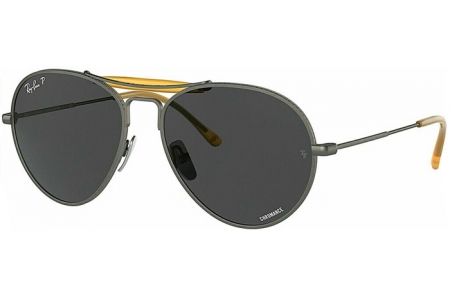 Gafas de Sol - Ray-Ban® - Ray-Ban® RB8063 - 9208K8 PEWTER // DARK GREY POLARIZED