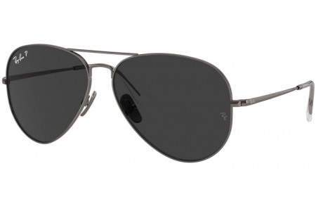 Gafas de Sol - Ray-Ban® - Ray-Ban® RB8089 AVIATOR TITANIUM - 165/48  GUNMETAL // BLACK POLARIZED