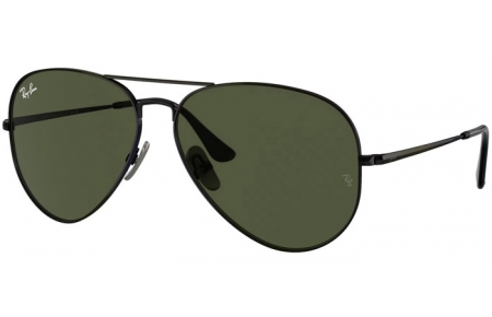 Gafas de Sol - Ray-Ban® - Ray-Ban® RB8089 AVIATOR TITANIUM - 926731  BLACK // GREEN