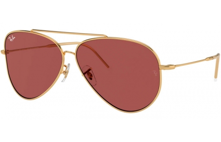 Gafas de Sol - Ray-Ban® - Ray-Ban® RBR0101S AVIATOR REVERSE - 001/69  GOLD // DARK VIOLET