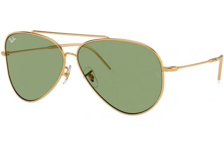 Gafas de Sol - Ray-Ban® - Ray-Ban® RBR0101S AVIATOR REVERSE - 001/82 GOLD // GREEN