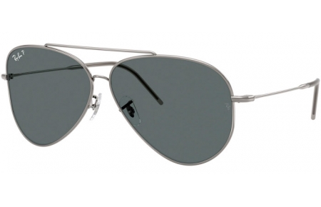 Gafas de Sol - Ray-Ban® - Ray-Ban® RBR0101S AVIATOR REVERSE - 004/81 GUNMETAL // DARK GREY POLARIZED