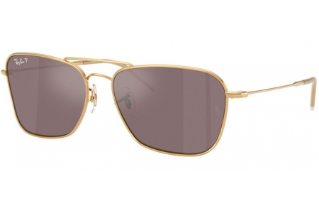 Gafas de Sol - Ray-Ban® - Ray-Ban® RBR0102S CARAVAN REVERSE - 001/LB ARISTA GOLD // PINK MIRROR POLARIZED