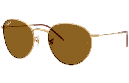 Gafas de Sol - Ray-Ban® - Ray-Ban® RBR0103S ROUND REVERSE - 001/83 ARISTA GOLD // BROWN POLARIZED