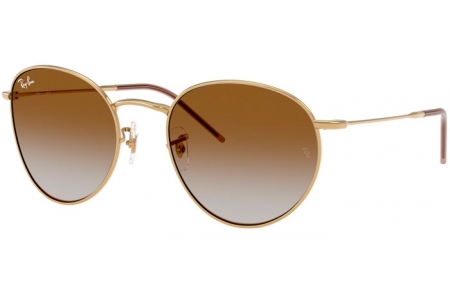 Gafas de Sol - Ray-Ban® - Ray-Ban® RBR0103S ROUND REVERSE - 001/CB ARISTA GOLD // BROWN GRADIENT TRANSPARENT