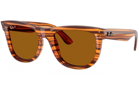 Gafas de Sol - Ray-Ban® - Ray-Ban® RBR0502S WAYFARER REVERSE - 679183  STRIPED HAVANA // DARK BROWN POLARIZED