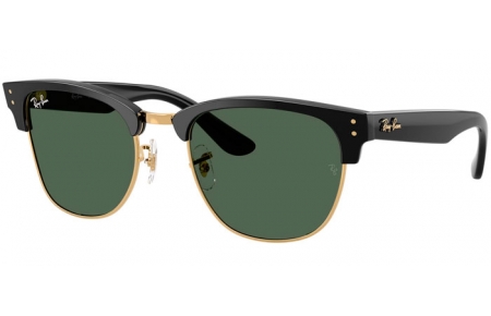 Sunglasses - Ray-Ban® - Ray-Ban® RBR0504S CLUBMASTER REVERSE - 6677VR  BLACK ON ARISTA // DARK GREEN