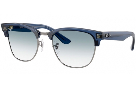 Lunettes de soleil - Ray-Ban® - Ray-Ban® RBR0504S CLUBMASTER REVERSE - 670879  TRANSPARENT NAVY BLUE ON GUNMETAL // BLUE GRADIENT TRANSPARENT