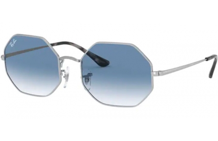 Sunglasses - Ray-Ban® - Ray-Ban® RB1972 OCTAGON - 91493F SILVER // CLEAR BLUE GRADIENT