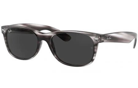 Gafas de Sol - Ray-Ban® - Ray-Ban® RB2132 NEW WAYFARER - 6430B1 STRIPED GREY HAVANA // DARK GREY