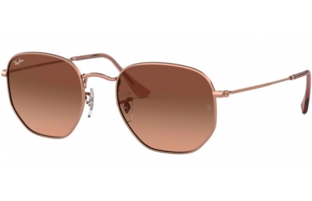 Gafas de Sol - Ray-Ban® - Ray-Ban® RB3548N HEXAGONAL - 9069A5 COPPER // BROWN PINK GRADIENT