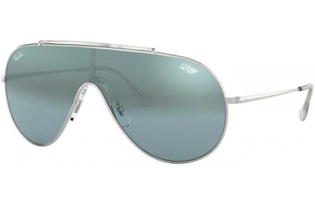 Gafas de Sol - Ray-Ban® - Ray-Ban® RB3597 WINGS - 003/Y0 SILVER // LIGHT BLUE SILVER MIRROR