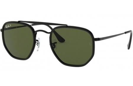 Gafas de Sol - Ray-Ban® - Ray-Ban® RB3648M MARSHAL II - 002/58 BLACK // GREEN POLARIZED