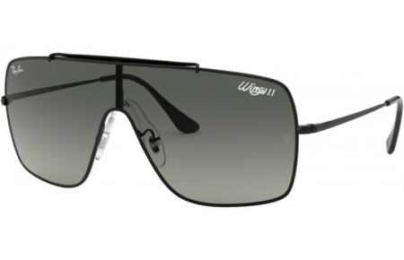 Gafas de Sol - Ray-Ban® - Ray-Ban® RB3697 WINGS II - 002/11 BLACK // DARK GREY GRADIENT