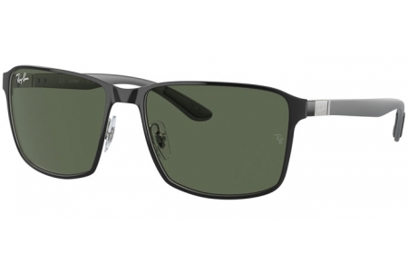 Gafas de Sol - Ray-Ban® - Ray-Ban® RB3721 - 914471  BLACK ON SILVER // GREEN