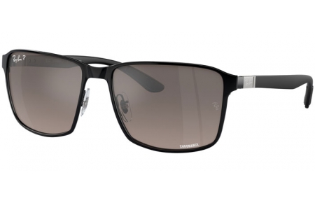 Gafas de Sol - Ray-Ban® - Ray-Ban® RB3721CH - 186/5J  MATTE BLACK ON BLACK // GREY MIRROR POLARIZED