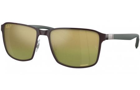 Gafas de Sol - Ray-Ban® - Ray-Ban® RB3721CH - 188/6O  BROWN ON GUNMETAL // GREEN MIRROR GOLD POLARIZED