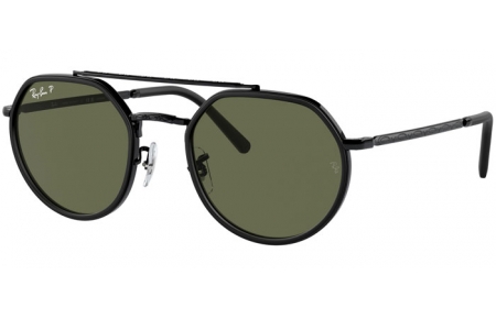 Gafas de Sol - Ray-Ban® - Ray-Ban® RB3765 - 002/58  BLACK // GREEN POLARIZED