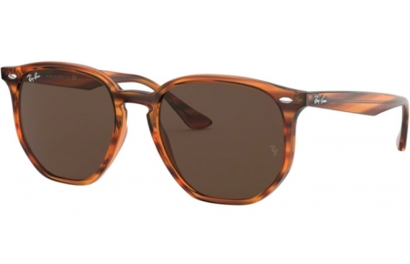 Gafas de Sol - Ray-Ban® - Ray-Ban® RB4306 - 820/73 STRIPPED RED HAVANA // DARK BROWN