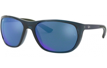 Gafas de Sol - Ray-Ban® - Ray-Ban® RB4307 - 643855 TRANSPARENT BLUE // BLUE BLUE MIRROR