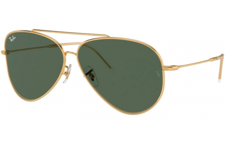 Gafas de Sol - Ray-Ban® - Ray-Ban® RBR0101S AVIATOR REVERSE - 001/VR GOLD // GREEN