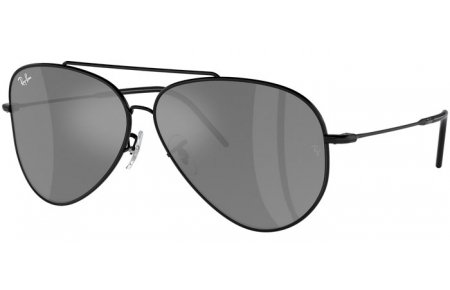 Gafas de Sol - Ray-Ban® - Ray-Ban® RBR0101S AVIATOR REVERSE - 002/GS  BLACK // GREY MIRROR SILVER