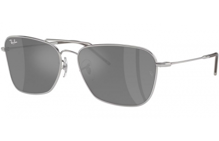 Gafas de Sol - Ray-Ban® - Ray-Ban® RBR0102S CARAVAN REVERSE - 003/GS SILVER // GREY MIRROR SILVER