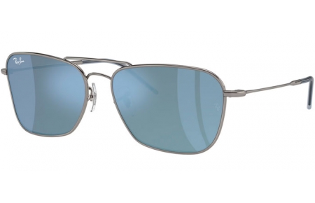 Gafas de Sol - Ray-Ban® - Ray-Ban® RBR0102S CARAVAN REVERSE - 004/GA GUNMETAL // BLUE MIRROR SILVER