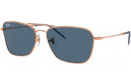 Gafas de Sol - Ray-Ban® - Ray-Ban® RBR0102S CARAVAN REVERSE - 92023A  ROSE GOLD // BLUE