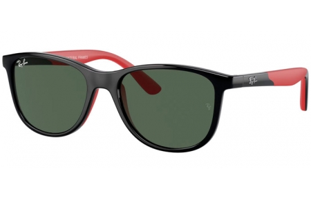 Gafas Junior - Ray-Ban® Junior Collection - RJ9077S - 713171  BLACK ON RED // DARK GREEN