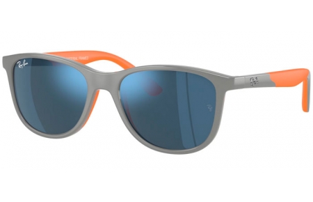 Gafas Junior - Ray-Ban® Junior Collection - RJ9077S - 713355  GREY ON ORANGE //  BLUE MIRROR