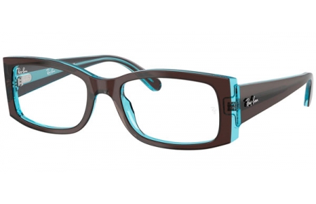 Monturas - Ray-Ban® - RX5434 MIRIAM - 8366  BROWN ON TRANSPARENT BLUE