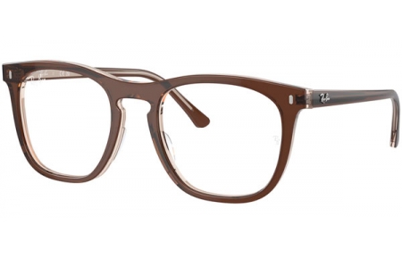 Monturas - Ray-Ban® - RX2210V - 8365 BROWN ON TRANSPARENT LIGHT BROWN