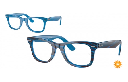 Monturas - Ray-Ban® - RX4340V - 8384 PHOTOCHROMATIC STRIPED BLUE