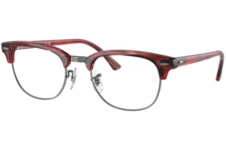 Monturas - Ray-Ban® - RX5154 CLUBMASTER - 8376  STRIPED RED ON GUNMETAL