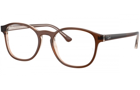 Monturas - Ray-Ban® - RX5417 - 8365  BROWN ON TRANSPARENT LIGHT BROWN