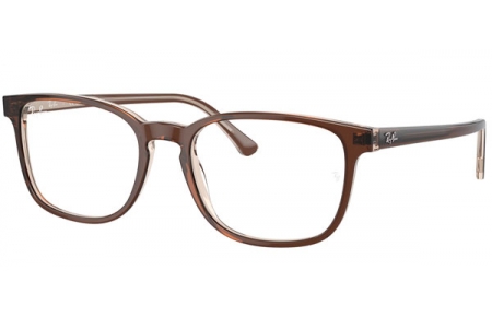 Monturas - Ray-Ban® - RX5418 - 8365 BROWN ON TRANSPARENT LIGHT BROWN