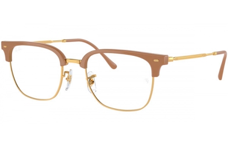 Monturas - Ray-Ban® - RX7216 NEW CLUBMASTER - 8342  BEIGE ON GOLD