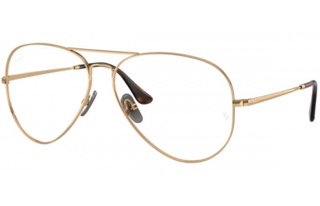 Monturas - Ray-Ban® - RX8789 AVIATOR TITANIUM - 1247 SHINY LIGHT GOLD