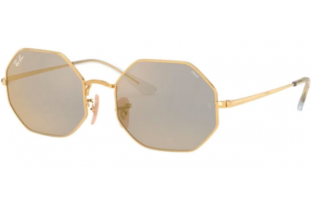 Gafas de Sol - Ray-Ban® - Ray-Ban® RB1972 OCTAGON - 001/B3 SHINY GOLD // PHOTOCROMIC DARK GREY MIRROR GOLD