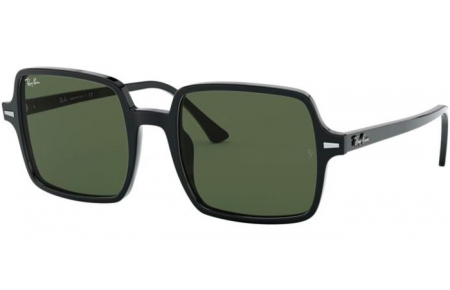 Gafas de Sol - Ray-Ban® - Ray-Ban® RB1973 SQUARE II - 901/31 BLACK // GREEN